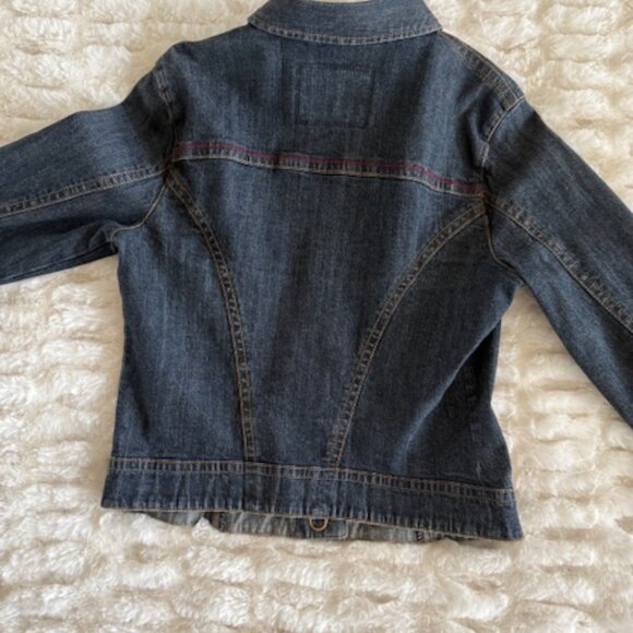 Cabi Jean Jacket with Stretch! Adorable Buttons Size Medium - Picture 5 of 9